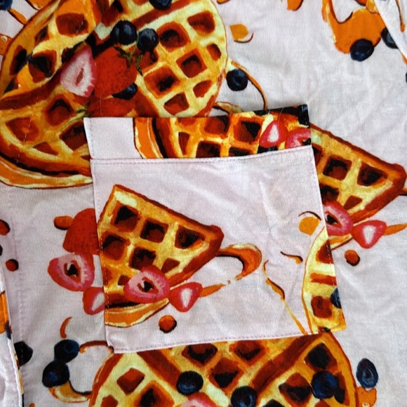 soma cool nights waffle pajama button up shirt - Picture 3 of 4
